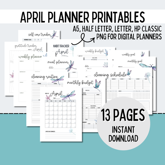 April Planner Printables