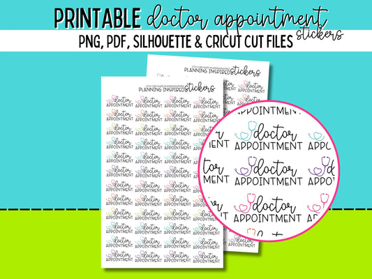 Printable Doctor Appointment Stickers