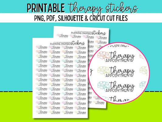 Printable Therapy Stickers