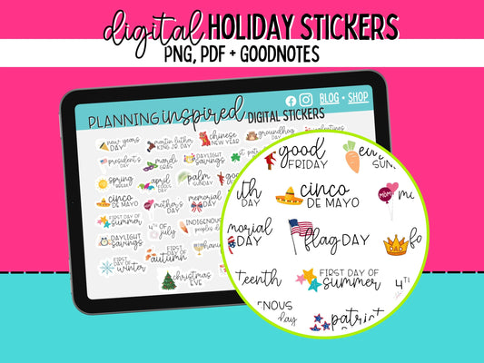 Digital Holiday Stickers